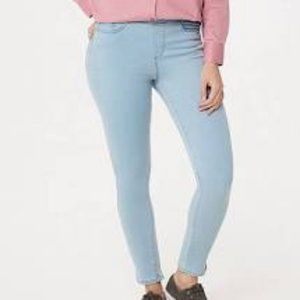 NWT MARTHA‎ STEWART ZIP ANKLE JEANS LIGHT INDIGO